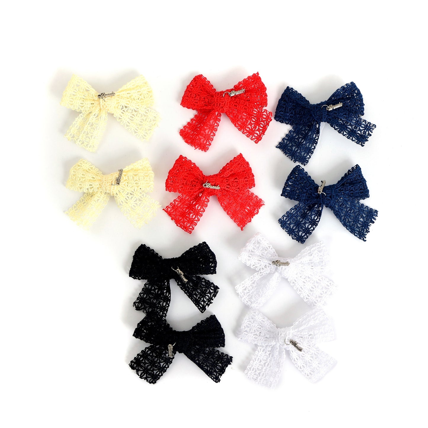 Lattice Lace Mini Bow Set