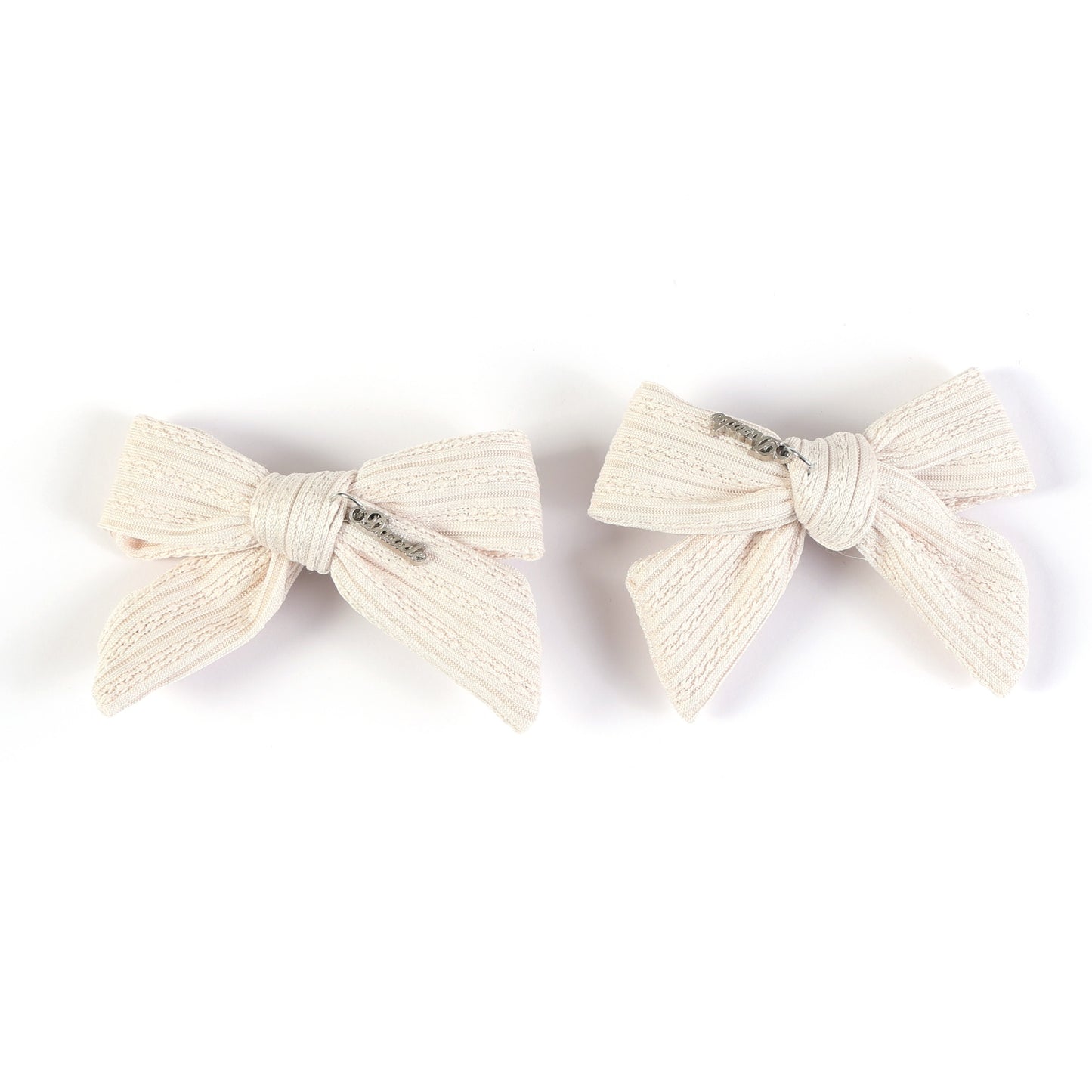 Cream Jacquard Mini Bow Set