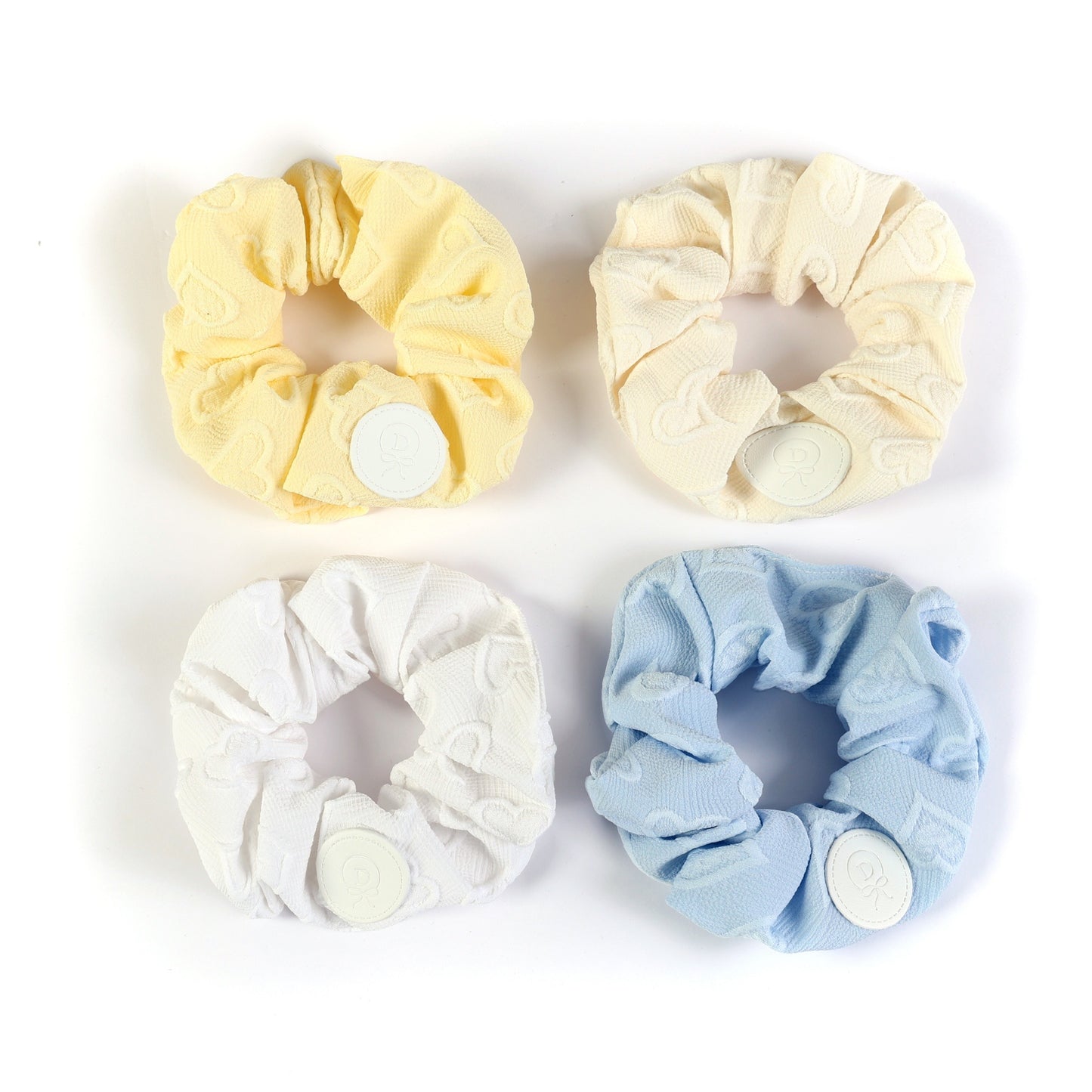 Textured Heart Scrunchie