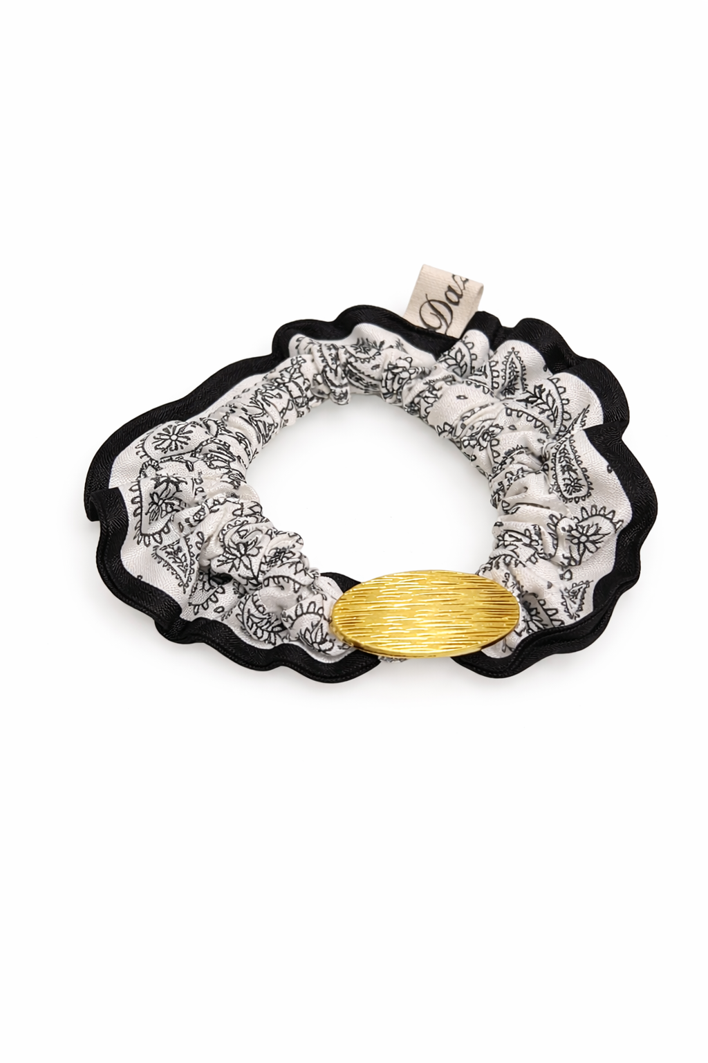 Noir Paisley Scrunchie