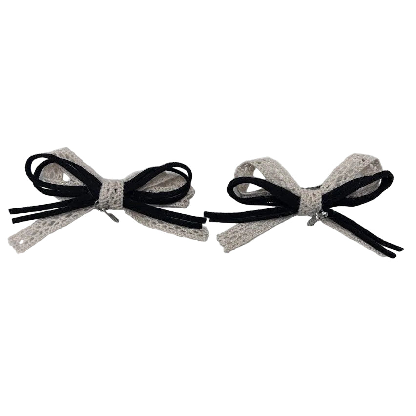 Dainty Lace Mini Bow Set