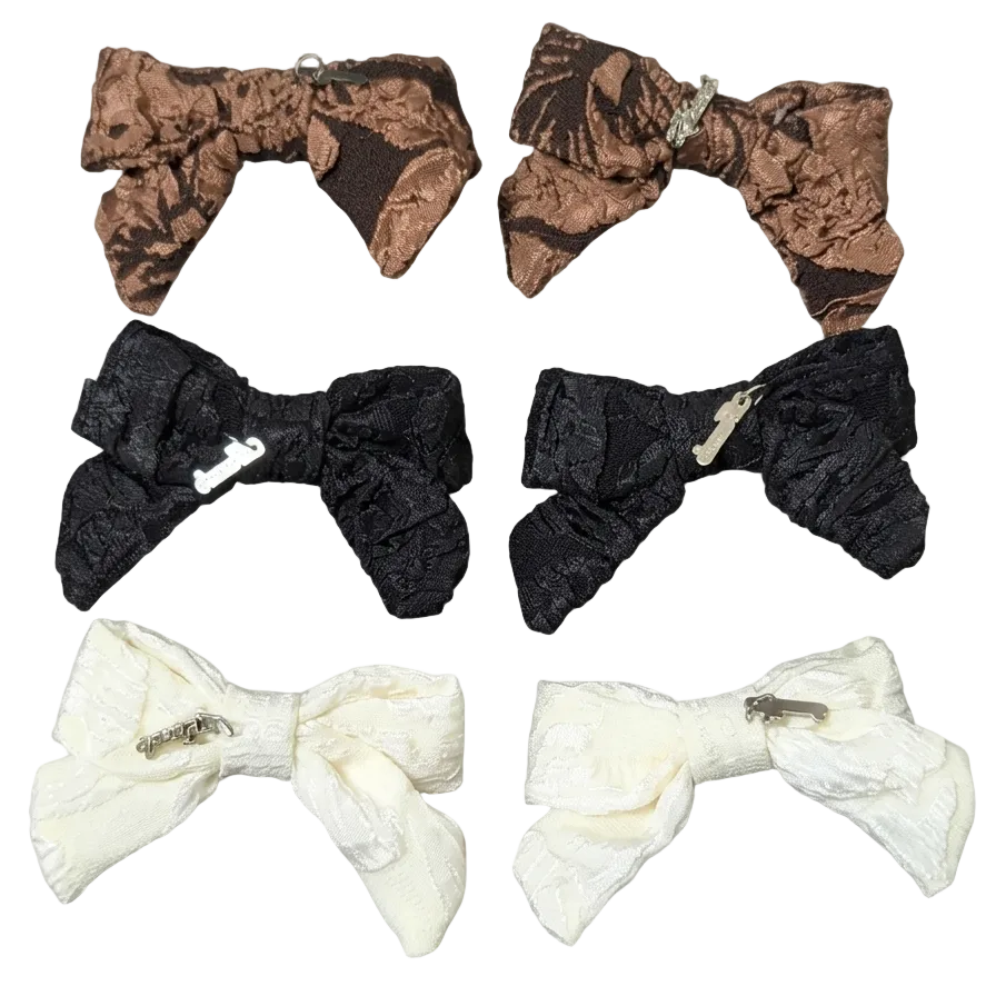 Textured Brocade Mini Bow Set
