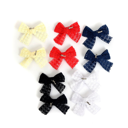 Lattice Lace Mini Bow Set