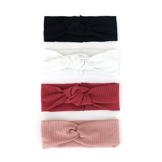 Ribbed Knot Baby Headband