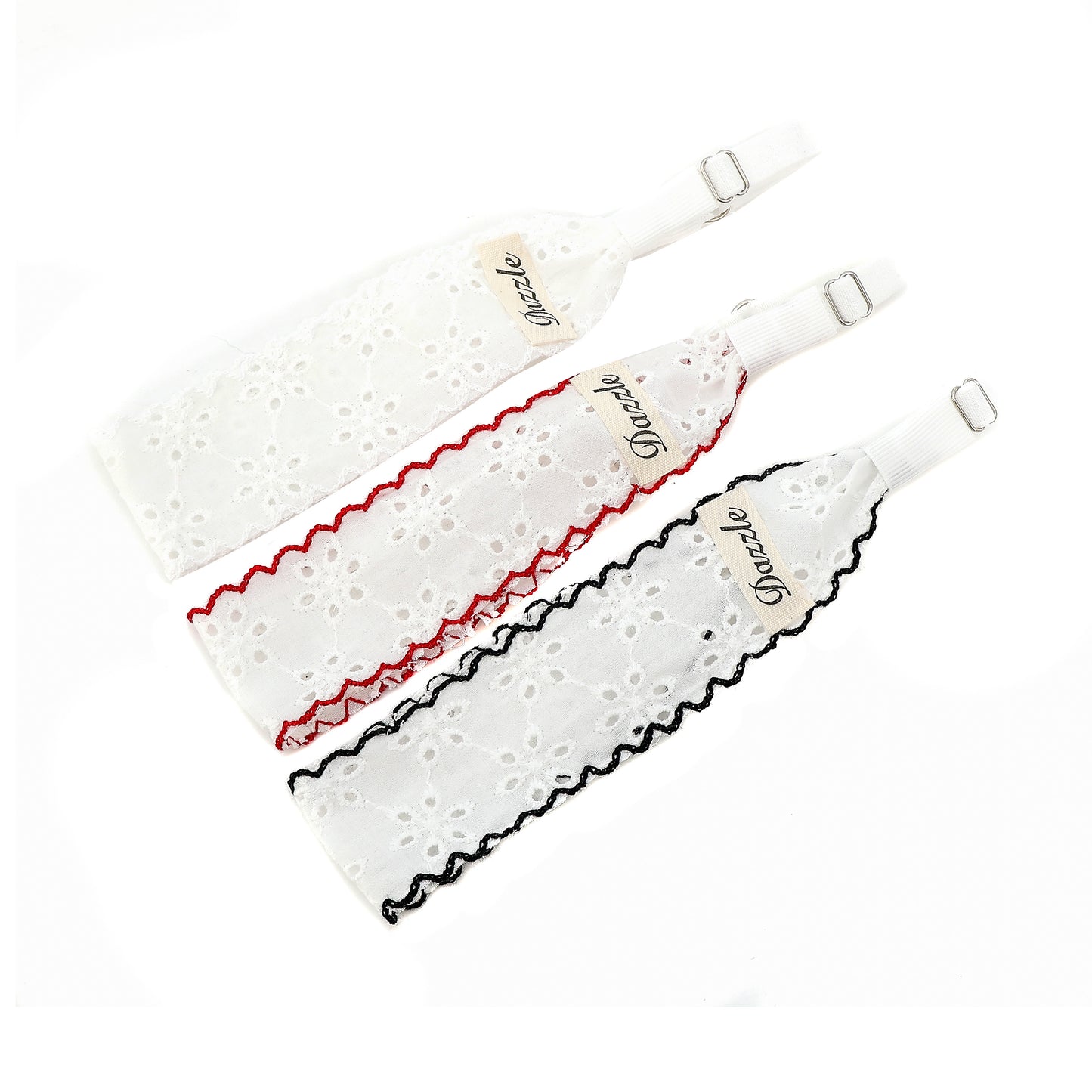 Eyelet Trim Elastic Headband