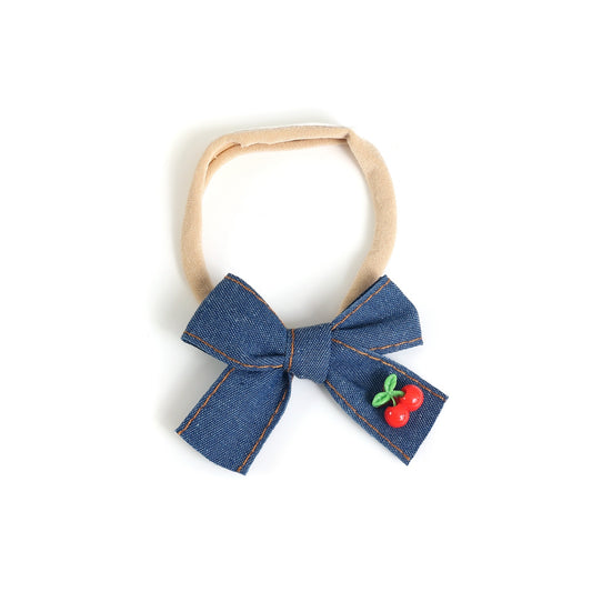 Cherry Stitched Baby Headband