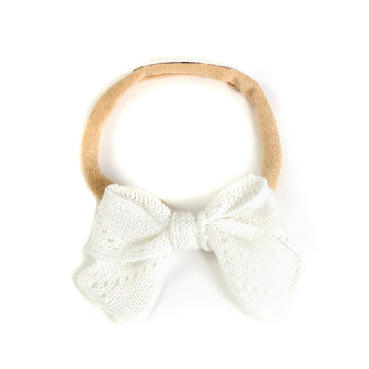 Knit Pointelle Baby Headband