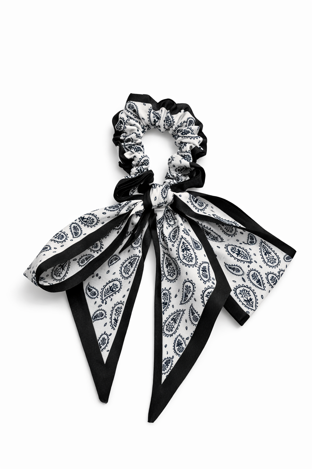 Noir Paisley Scrunchie