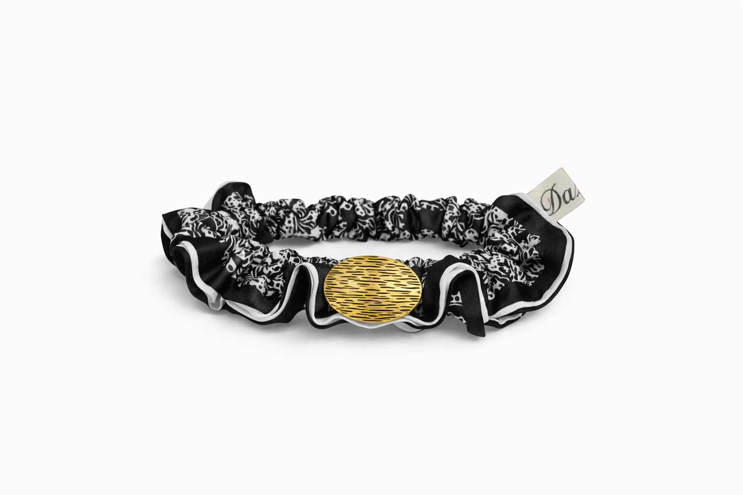Noir Paisley Scrunchie