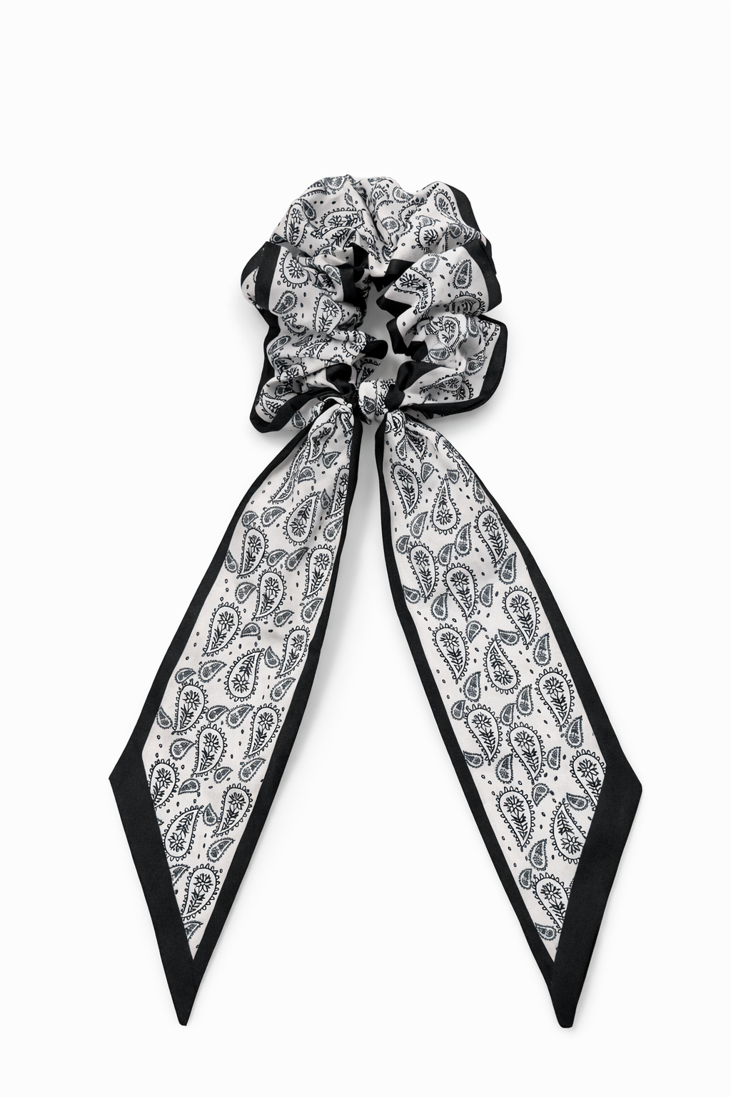 Noir Paisley Scrunchie