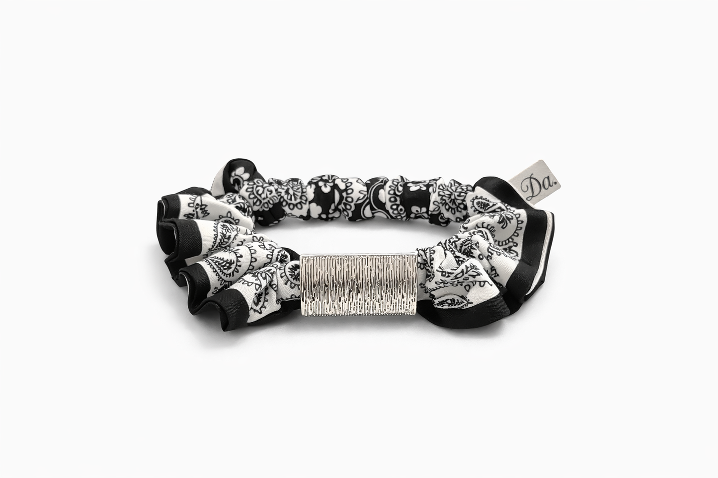 Noir Paisley Scrunchie
