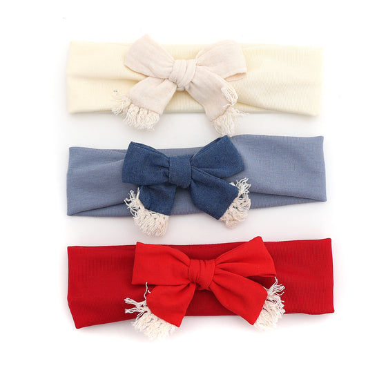 Fringe Linen Baby Headband