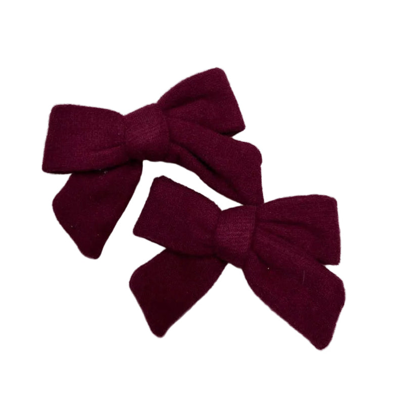 Sweatshirt Knit Mini Bow Set