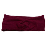 Burgundy / Knot Headband