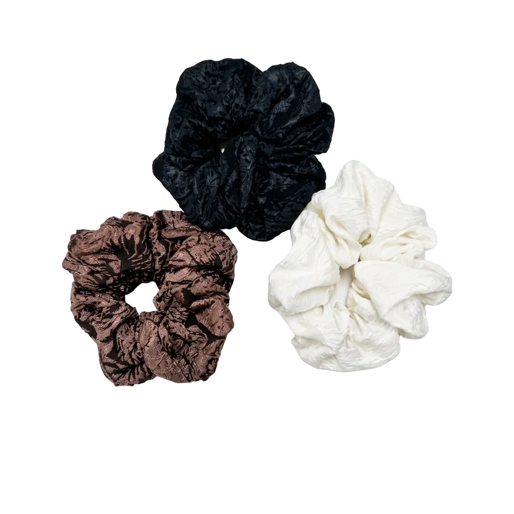 Textured Brocade Scrunchie