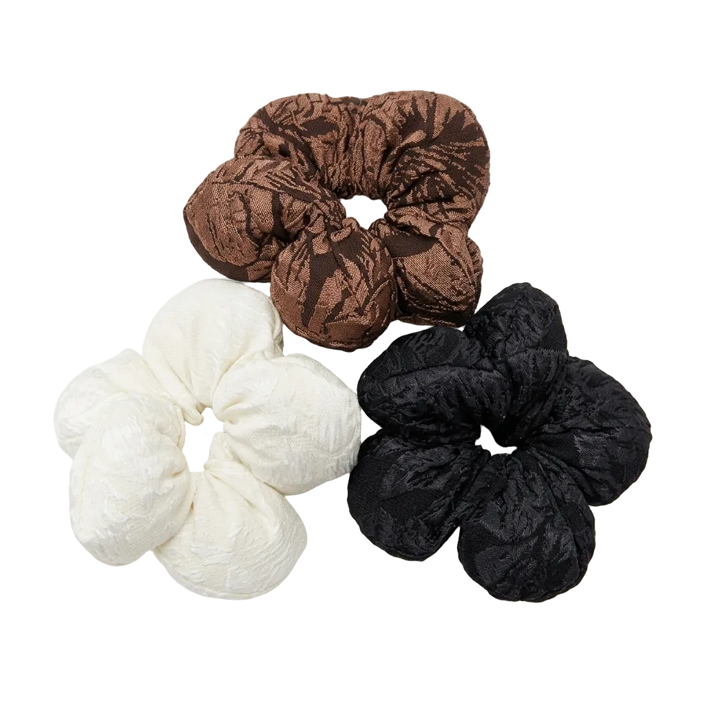 Textured Brocade Scrunchie
